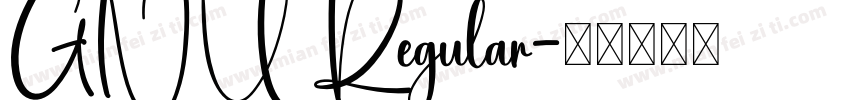 GNU Regular字体转换